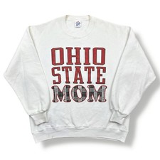 Vintage 90s Ohio State Buckeyes Mom Sweatshirt Crewneck Size Large USA Made