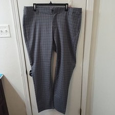 Pantalone uniforme scuola donna Skobel grigio a quadri (colori LSU) nuovo con etichetta taglia M