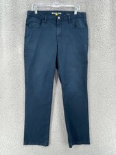 Michael Kors Casual Chino Pants Classic Fit Men's Size 34 Flat Front Blue 11277