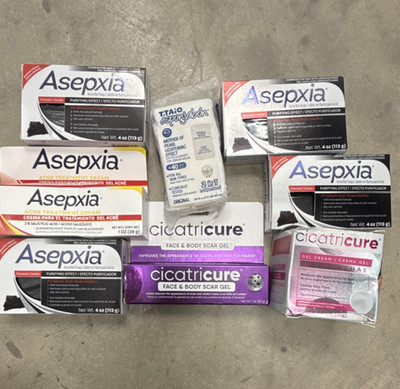 Asepxia Charcoal Purifying Effect Bar Soap 4-Pack Face Body Cleanser 4oz