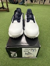 Ladies Footjoy Pro SLX Golf Shoes White/Navy Uk 5 Wide