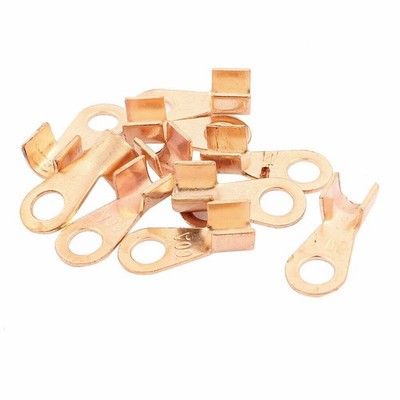 10Pcs 60A Wire Ring Terminal Brass Electrical Connector 5/16'' Diameter  KD *qq