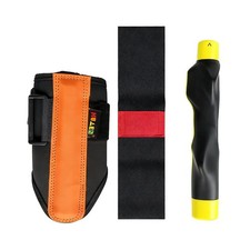 HIOBptee Golf Swing Trainer 3-Piece Set for One Size, Black/Orange/Yellow