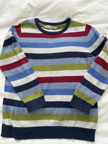 John Lewis Boys Cotton & Cashmere Striped Sweater. Age 6