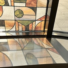 Faux Stained Glass Effect Window Film, Original Double-Sided Hand-Drawn Stati...