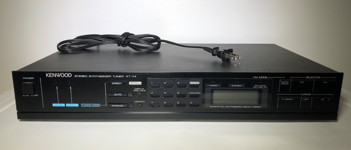 Kenwood KT-74 Quartz Synthesizer AM FM Stereo RADIO Tuner