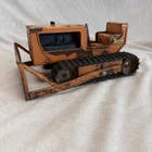 Vintage Tonka Bulldozer 1960s Orange No 100 Pressed Steel Construction Toy