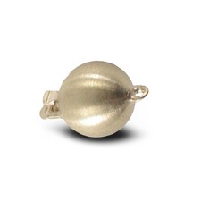 14K Yellow Gold Matte Ball Clasp 9mm 