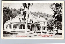 Vintage Postcard Mount Prospect Lodge Motor Inn Plymouth, NH 1930s