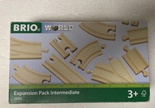 BRIO World Expansion 16 Pc Pack Intermediate Wooden Train Track 33402 New in Box