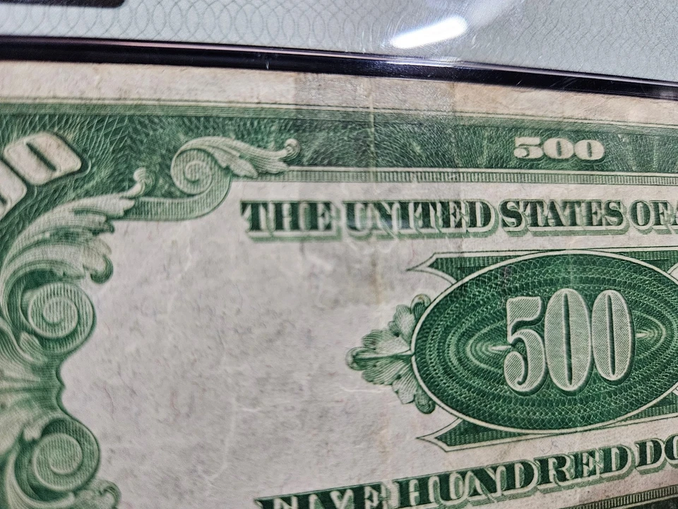 🌟1934 $500 FRN Note L San Francisco FR#2201 LGS PMG 30 VF Thinning/Split Tape - Image 4 of 4