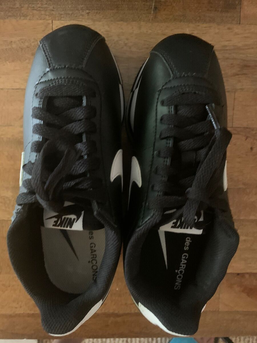 Woman's Size 5 Nike Cortez /Comme Des Garçons Punk Mod Goth Woman's Size 5 Nike Cortez /Comme Des Garçons Punk Mod Goth