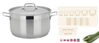 Universaltopf Edelstahl Kochtopf 6,5L Topf Suppentopf Induktion GemüSetopf Neu