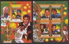 STA796 Guinea 2015 MNH 2 Sheets High CV Sports Tennis