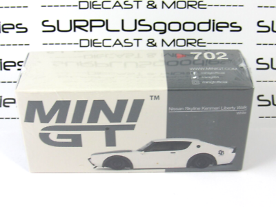 2024 Mini-GT Overseas Edition: White NISSAN SKYLINE KENMERI