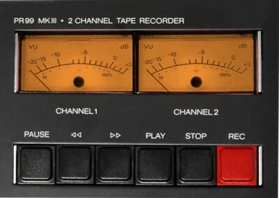 VU Meter LED Beleuchtung für Studer Revox B77 MKI und MKII: Gelb