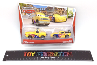 Disney Pixar Cars WGP: JOHN LASSETIRE & JEFF GORVETTE (2-PACK