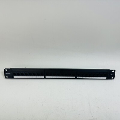 Rapink 24 Port with Inline Keystone 10G Support, 1U Network Patch Panel for Cat6