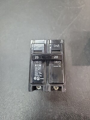 Eaton BR 20 Amp 120/240 Volts 2-Pole Circuit Breaker BR220 New Open Box