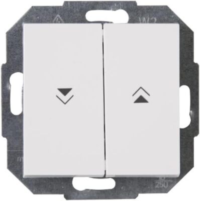 Kopp Athenis Wechselschalter Lichtschalter (RAL 9010) Kippschalter Reinweiß IP20