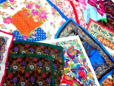 Vintage Women's Scarves Vera Neumann Ladybug Silk Oscar de la Renta Terner Italy