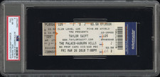 2010 Taylor Swift Fearless Tour FULL Ticket THE PALACE OF AUBURN HILLS, MI PSA 8