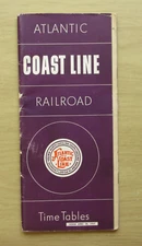 ACL ATLANTIC COAST LINE  Public Timetable: 4/24/57 System
