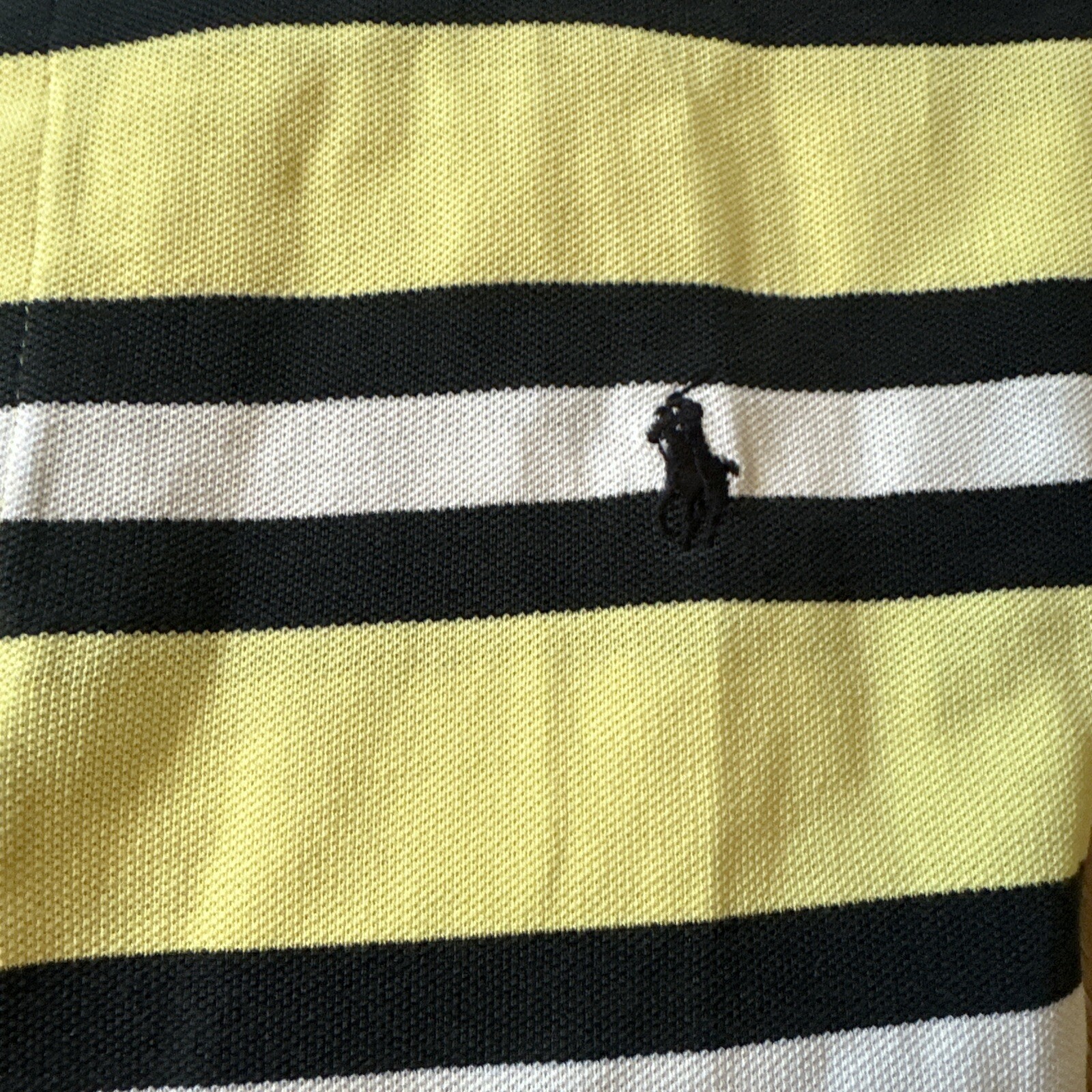POLO GOLF RALPH LAUREN Mens  Polo Shirt Size X-Large Yellow Blue Stripe thumbnail 3
