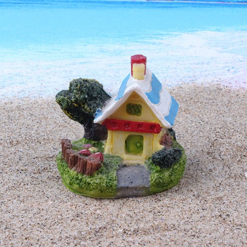 4 Pcs Fairy Tale Cottage Decorative Outdoor House Garden Decors