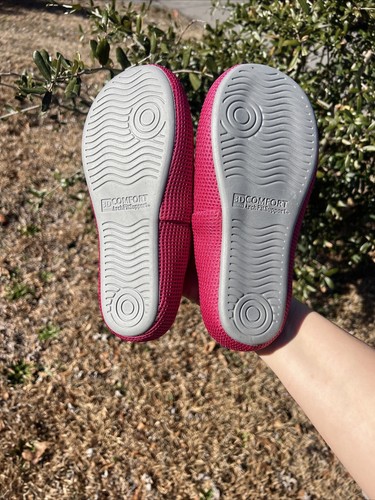 NEW Ortho+rest Fuchsia Pink Foot Arch Support Mesh Slippers Slides Women Size 7 - Picture 14 of 18