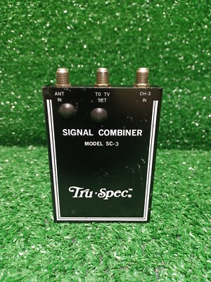 Tru Spec, Signal Combiner, Model SC-3 ANT IN, TO TV SET, CH-3 IN & Amplifier 