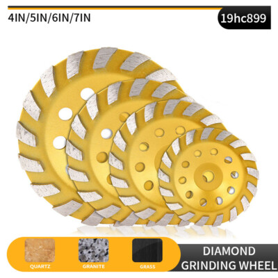 100-180mm Diamond Segment Grinding Wheel Cup Disc Grinder Concrete Granite Stone