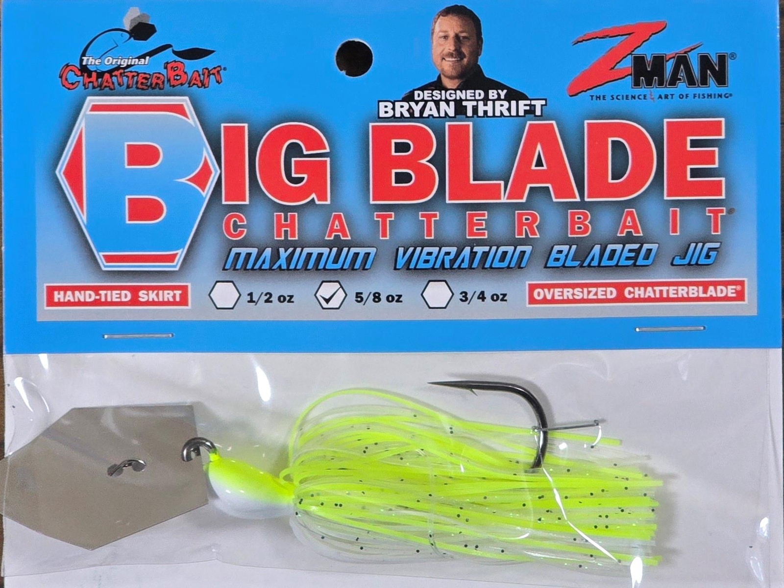 (Ct of 2) Z-Man Big Blade Chatterbait 5/8 oz Provides Maximum Thump & Vibration - Image 3
