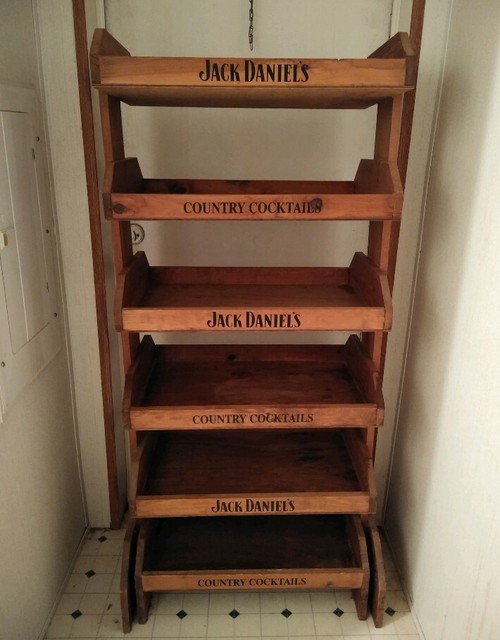 jack daniels country cocktails wooden display rack ebay