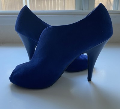 christian siriano blue heels