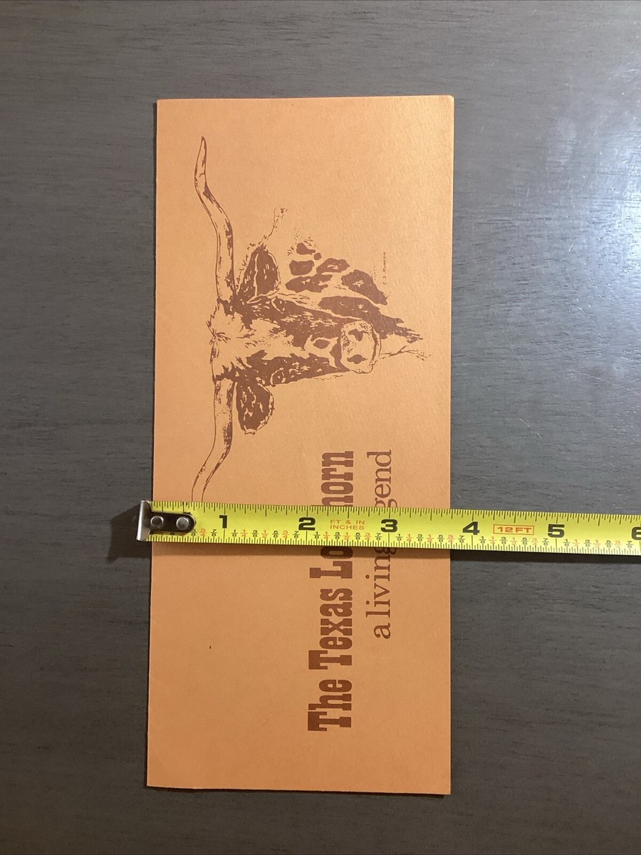 Vintage The Texas Longhorn A Living Legend Brochure In Austin