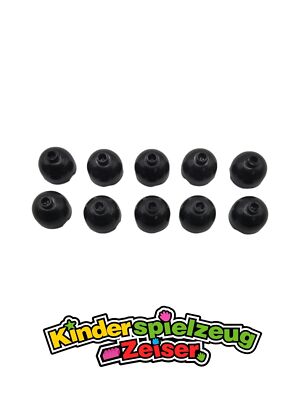 LEGO 10 x Rundstein Kuppel schwarz Black Brick Round 2x2 Dome Top Open 553b