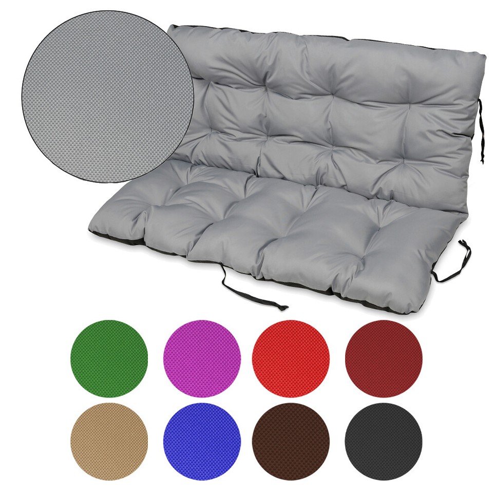 Cojín para Banco Exterior Asiento Cómodo e Impermeable para Bancos y Columpios