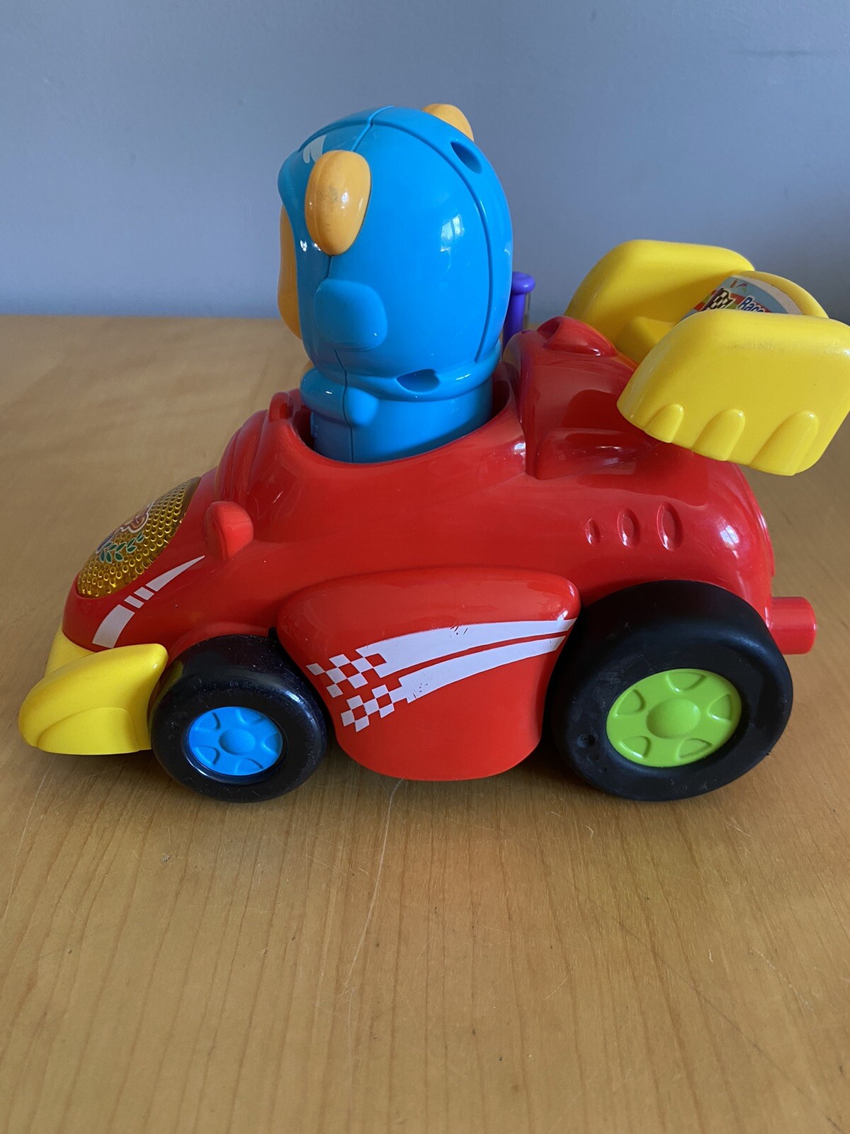 Vtech Baby Race Along Bear Car, Push Bear Down To Go, Kids Interactive