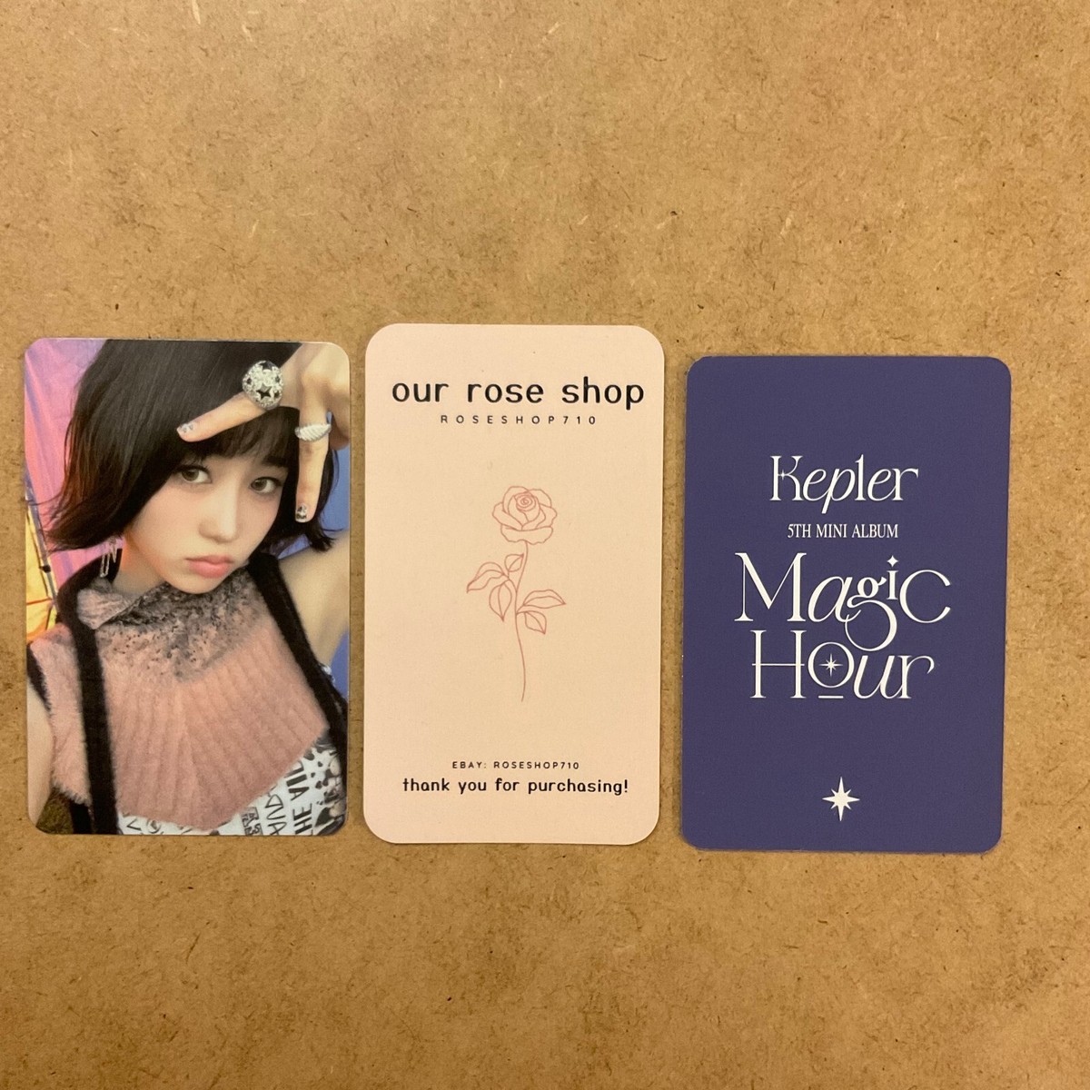 Kep1er Magic Hour 5th Mini Album Contents Photocard Sticker