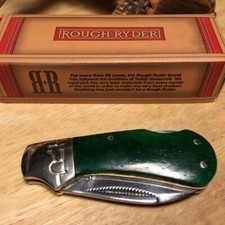 Rough Ryder Green Smooth Bone Cub Lockback 2 1/2