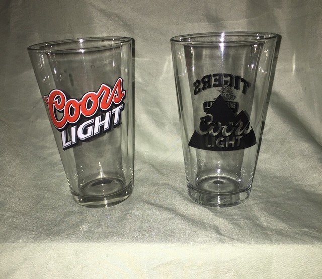 2 Coors Light Pint Glasses Classic eBay