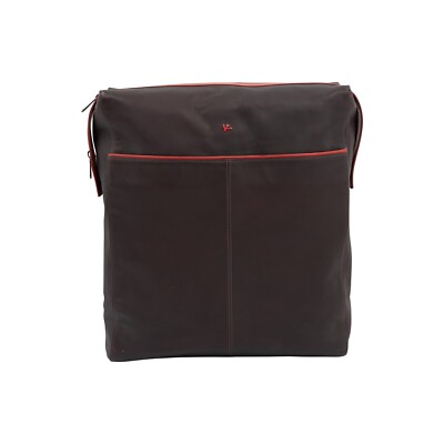 $2500 ISAIA NAPOLI Moro Backpack Travel Bag Weekender Bag Leather Lambskin