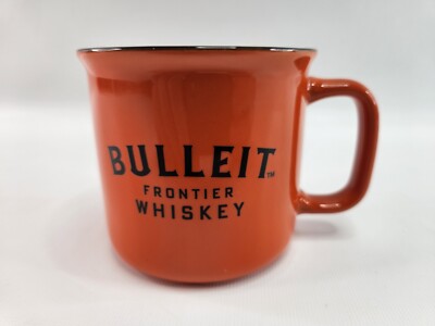 Bulleit Frontier Whiskey Orange Cup Mug Brand New