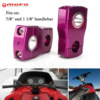7/8'' Handlebar Riser Dual Pivoting Fixed Height Risers for Arctic Cat 1-1/8'' Bar