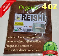 4oz Reishi Mushroom powder (Ganoderma lucidum), Organic Reishi Mushroom 113g !!!