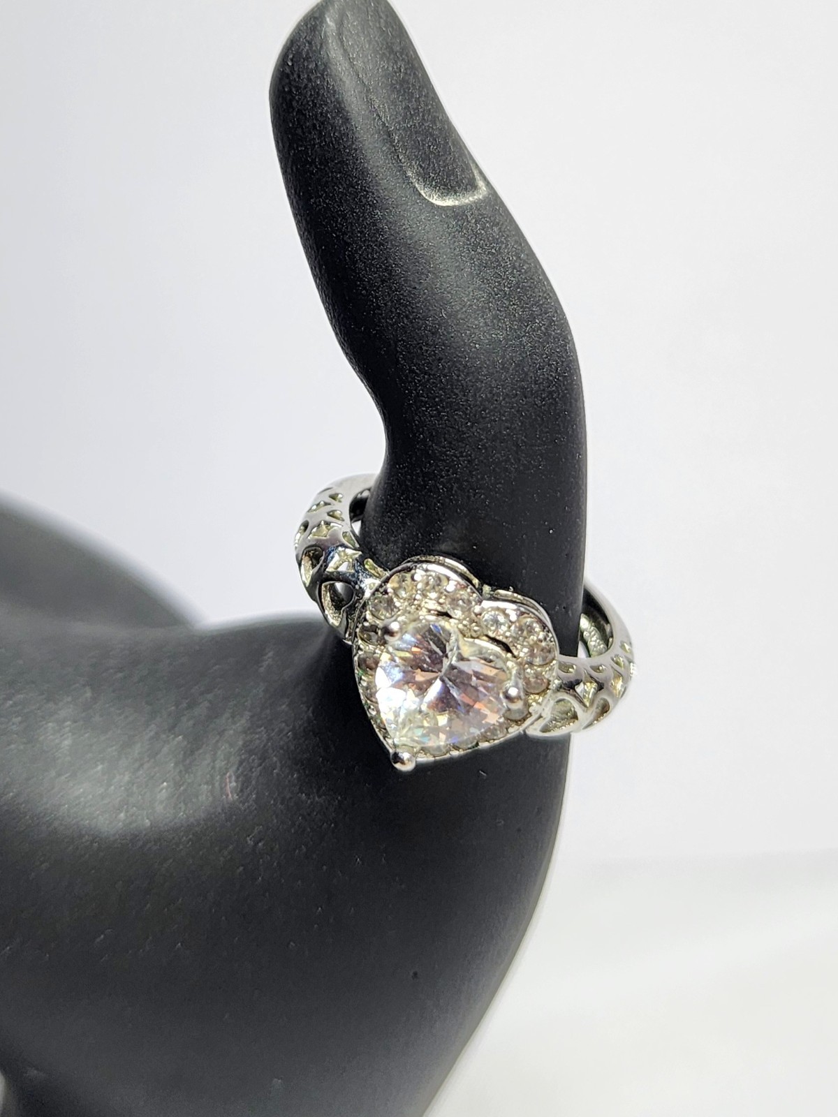 Gold Filled 10krgp Heart Statement Ring Cocktail … - image 1