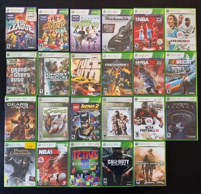 23 Microsoft Xbox 360 Games Rocksmith GTA IV LEGO Batman Star Trek Legacy & MORE