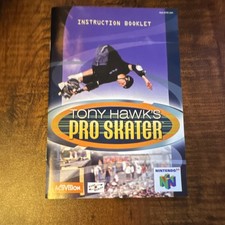 Activision Tony Hawk's Pro Skater Instruction Booklet Nintendo 64 N64