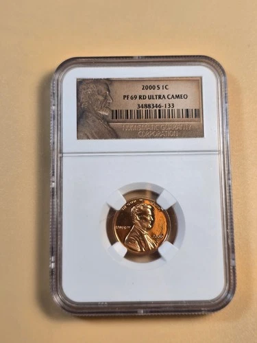 2000-S – NGC PF69 RD Ultra Cameo –  Proof  Lincoln Shield Cent